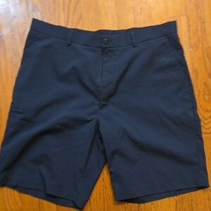 Grand Slam Dark Blue Flat Front Shorts